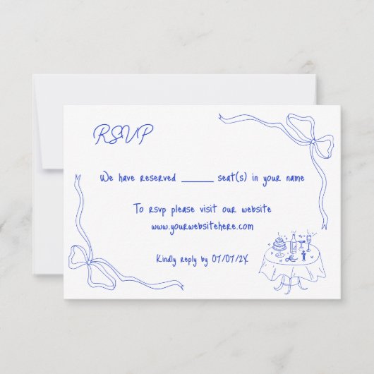 Unieke hand getekend eigentijdse retro Franse boog Kaart (Voorkant)