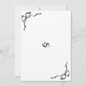 Unieke hand getekend eigentijdse retro Franse boog Kaart (Achterkant)