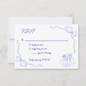 Unieke Hand getrokken hedendaagse QR-code Franse s Kaart (Voorkant)