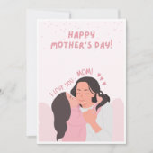 Unieke Handgemaakte Moederdag Kaart (Voorkant)