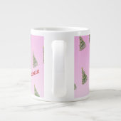 Unieke handgeschilderde kerstboom Specialty Mok (Achterkant)