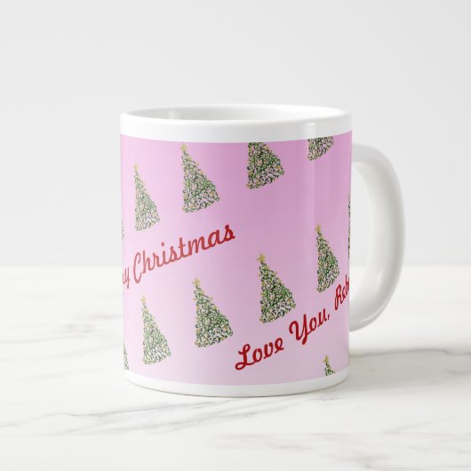 Unieke handgeschilderde kerstboom Specialty Mok (Voorkant rechts)