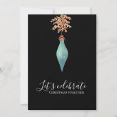 Unieke handgeschilderde Waterverf kerstfeest Kaart (Voorkant)