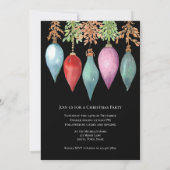 Unieke handgeschilderde Waterverf kerstfeest Kaart (Achterkant)