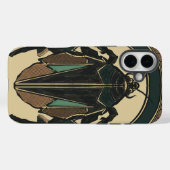 Unieke handgetekende kakkerlak bold deco bruin tur Case-Mate iPhone case (Achterkant (horizontaal))