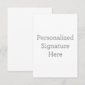 8.9 x 12.7 cm Enkele bedankkaart (Voorkant / Achterkant)