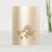 Unieke Happy Birthday Passport kaart voor elke lee (Achterkant)