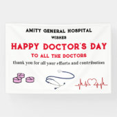 Unieke Happy Doctors-dag Spandoek (Horizontaal)
