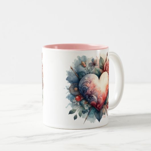 Unieke hart mok (Voorkant rechts)