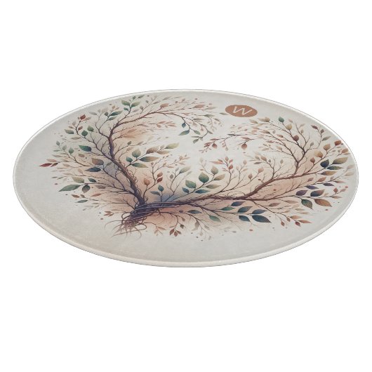 Unieke Hart Monogram Snijplank (Hoek)