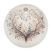 Unieke Hart Monogram Snijplank (Voorkant)