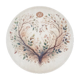 Unieke Hart Monogram Snijplank