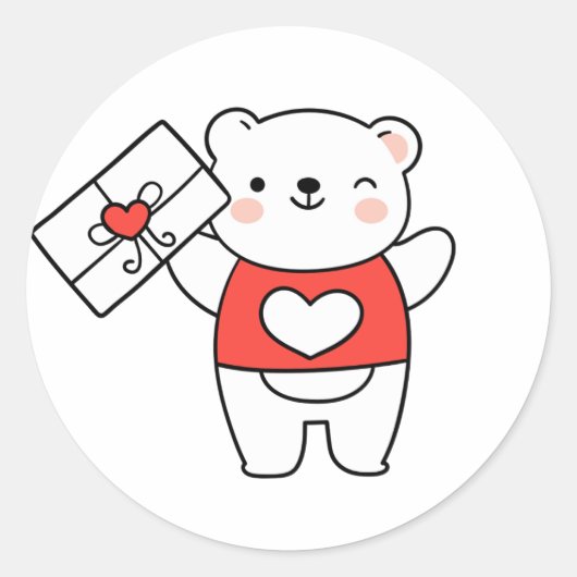 Unieke hartelijke Surprise sticker (Voorkant)