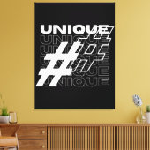 Unieke Hashtag Typografie Canvas Afdruk (Insitu (Woonkamer))