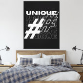 Unieke Hashtag Typografie Canvas Afdruk (Insitu (Slaapkamer))