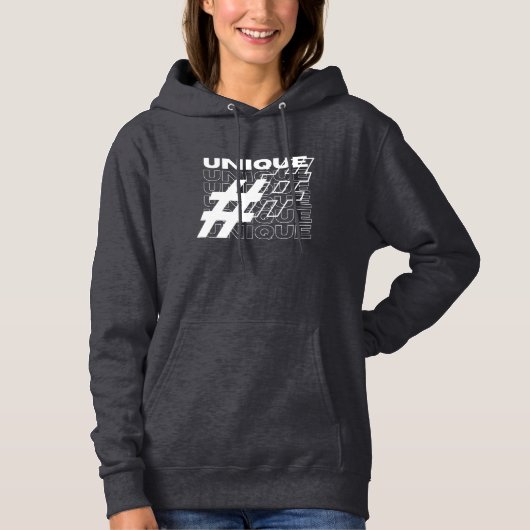 Unieke Hashtag Typografie Hoodie (Voorkant)