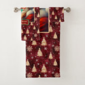 Unieke heer en mevrouw Claus Cranberry Badhanddoek Bad Handdoek (Insitu)