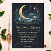 Unieke hemelse bruiloft kaart