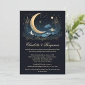 Unieke hemelse bruiloft kaart (Staand voorkant)