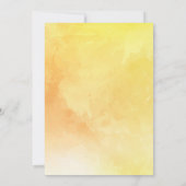 Unieke herfst bladeren paraplu baby douche uitnodi kaart (Achterkant)