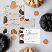 Unieke Herfst geschilderd klein pompoen Baby showe Kaart