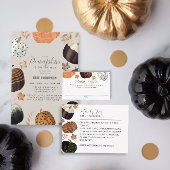 Unieke Herfst geschilderd klein pompoen Baby showe Kaart