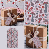 Unieke Herfst patroonstijl Cadeaulabel