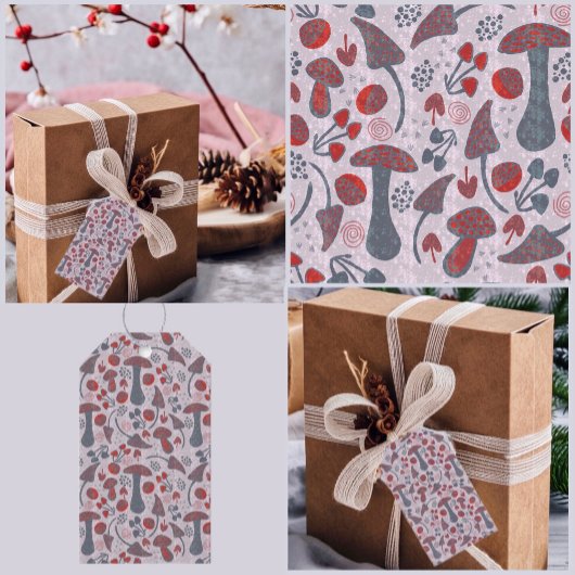 Unieke Herfst patroonstijl Cadeaulabel