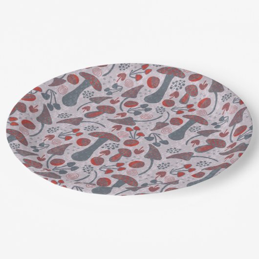 Unieke Herfst patroonstijl Papieren Bordje (Gekanteld)