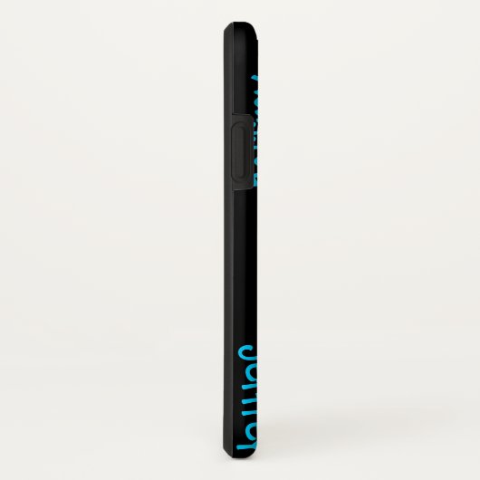 Unieke herhalingsnamen op zwart, speciaal geperson Case-Mate iPhone case (Achterkant / rechts)