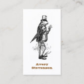 Unieke Hipster  Gentleman Frog Visitekaartje (Voorkant)