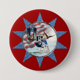 Unieke historische herdenkingstekens USA Patriotti Ronde Button 7,6 Cm