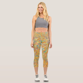 Unieke hoge taille yoga capri's