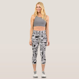 Unieke hoge taille yoga capri's