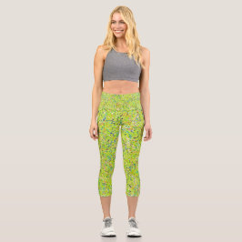 Unieke hoge yoga capribroeken