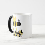 Unieke hommel doedel gepersonaliseerde tekening magische mok (Voorkant links)