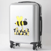 Unieke hommel doedel gepersonaliseerde tekening sticker (Koffer)