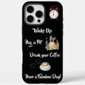 Unieke hond en koffie liefhebber Case-Mate iPhone case (Achterkant)