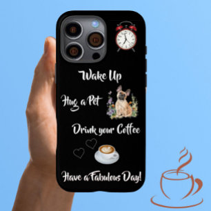 Unieke hond en koffie liefhebber iPhone 16 pro max hoesje