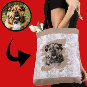Unieke Hond Liefhebber Engelse Bulldog Moeder Cade Tote Bag