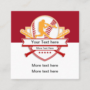Unieke honkbal scout businesscards vierkante visitekaartje