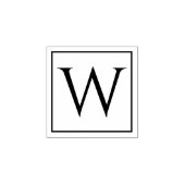 Unieke houten kunststempel met uw monogram rubberstempel (Afrduk)