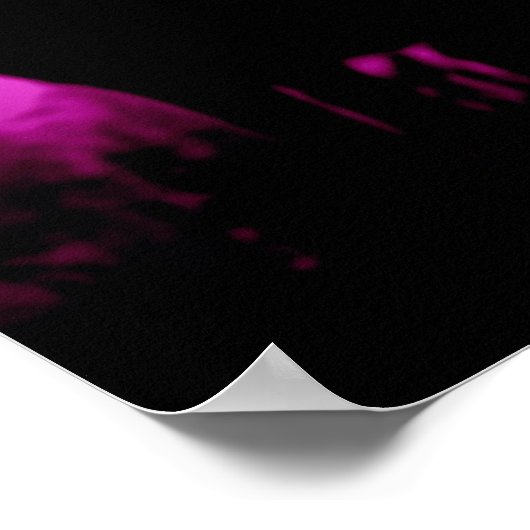 Unieke Howling Wolf Silhouette Poster (Hoek)