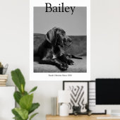 Unieke huisdier portret magazine aangepaste foto poster (Thuiskantoor)