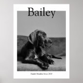 Unieke huisdier portret magazine aangepaste foto poster (Voorkant)