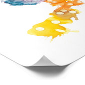 Unieke Hummingbird Alcohol Ink Print (Hoek)