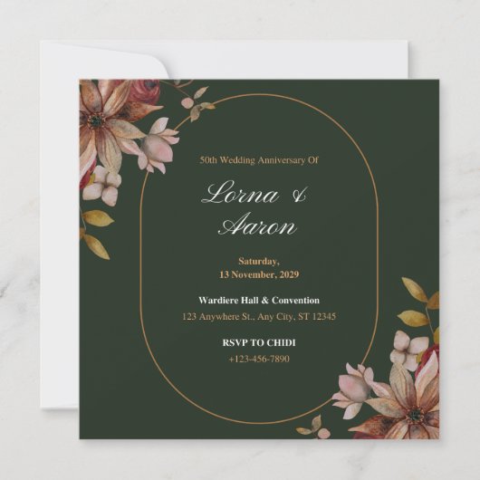 Unieke huwelijksakte kaart (Voorkant)