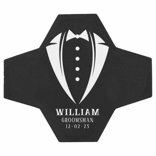 Unieke huwelijkscadeaus voor de getuigen | Wit op  Voetbal (Enkel)