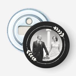 Unieke huwelijksgunst aangepast fotoflessenopener button flesopener