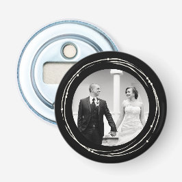 Unieke huwelijksgunst aangepast fotoflessenopener button flesopener